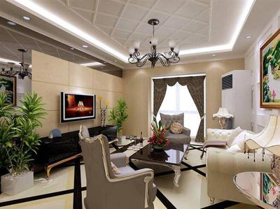 紫郡長(zhǎng)安歐美客廳 _頤家居家居案例